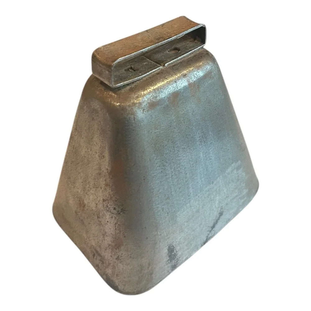 Vintage Rustic Metal Cow Bell With Aged Finish 5